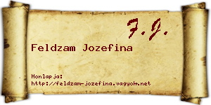 Feldzam Jozefina névjegykártya